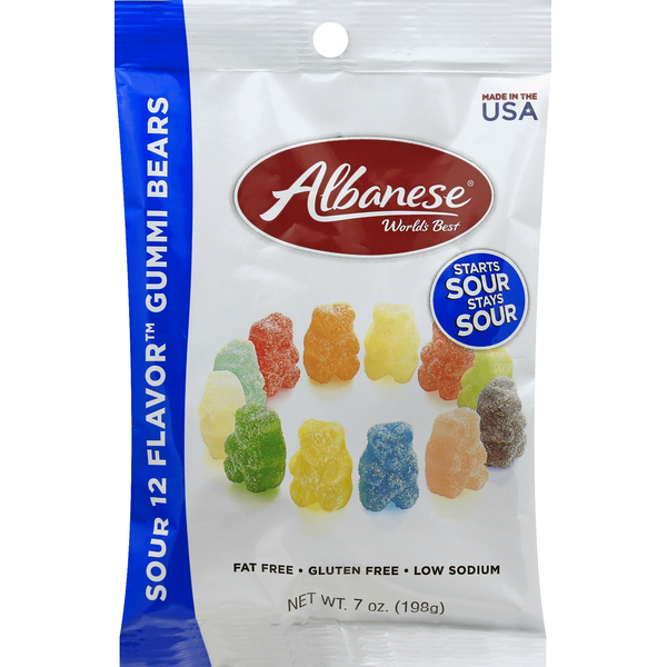 Albanese Gummi Bears, Sour 12 Flavor (7 oz) Instacart