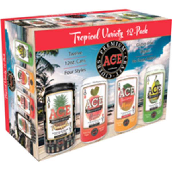 ACE Cider, Tropical Variety, 12-Pack Same-Day Delivery | Binny's