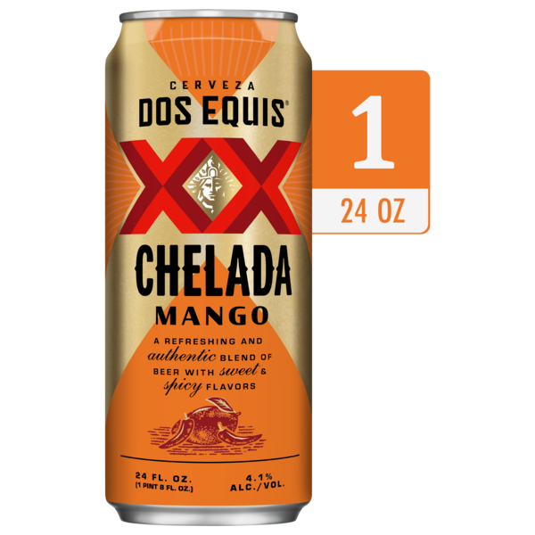 Dos Equis Chelada Mango, Single 24 fl oz Can Same-Day Delivery