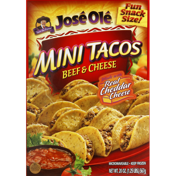 José Olé Mini Tacos, Beef & Cheese Same-Day Delivery or Pickup