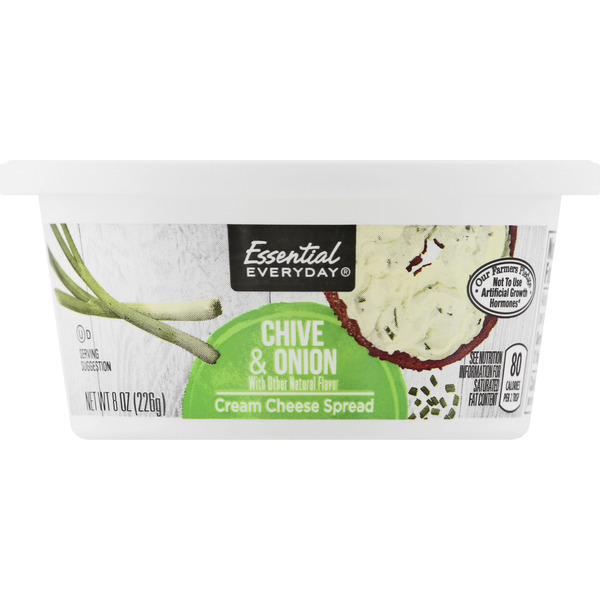 Essential Everyday Chive & Onion Cream Cheese Spread - 8 oz Same
