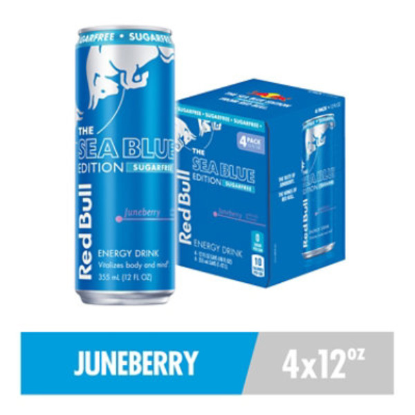 Red Bull Sea Blue Edition Sugarfree Energy Drink Can