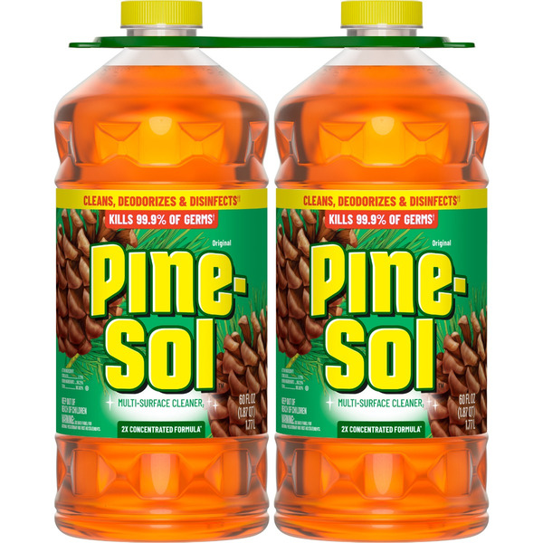 Pine-Sol Multi-Surface Cleaner, Original Pine, 60 Fluid Ounces, Pack of 2