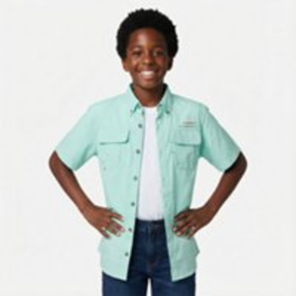 Magellan Outdoors Boys' Laguna Madre Button Down Shirt, L