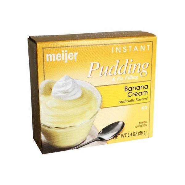 Meijer Banana Cream Instant Pudding & Pie Filling (3.4 oz) Instacart