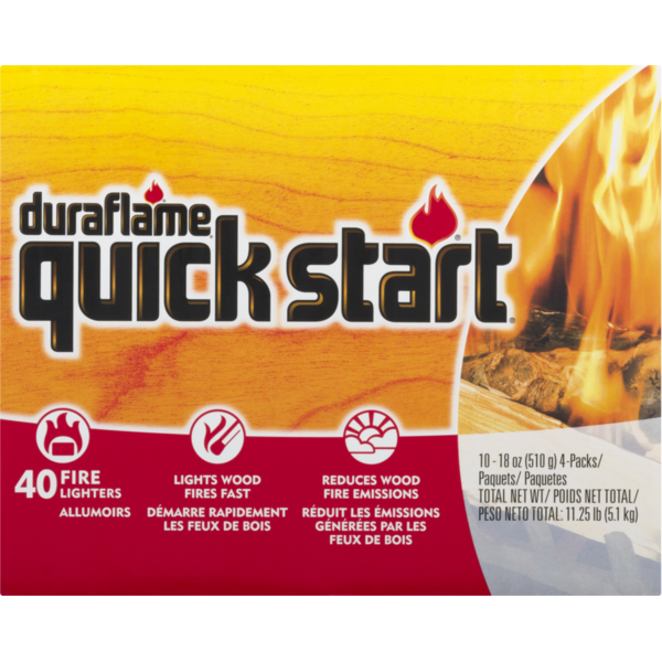 duraflame Quick Start 1.125-lb Wax Firestarter 40 -Pack