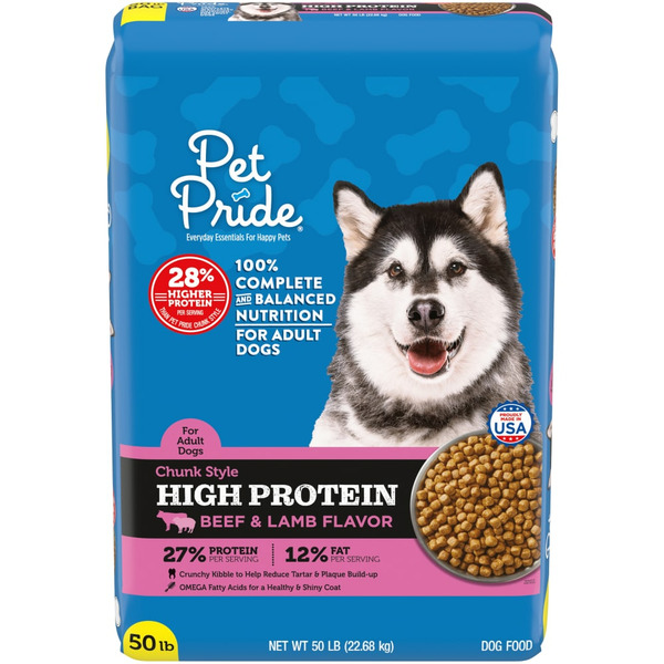 Kroger Pet Pride Chunk Style High Protein Beef & Lamb Flavor Adult Dry