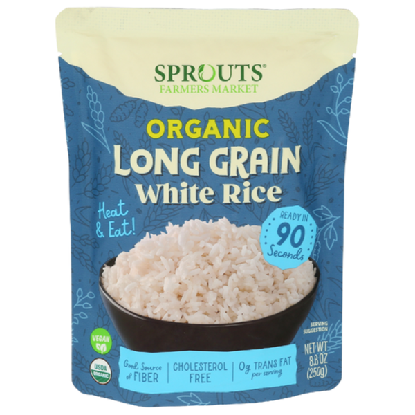 Sprouts Organic Long Grain White Rice Heat & Eat