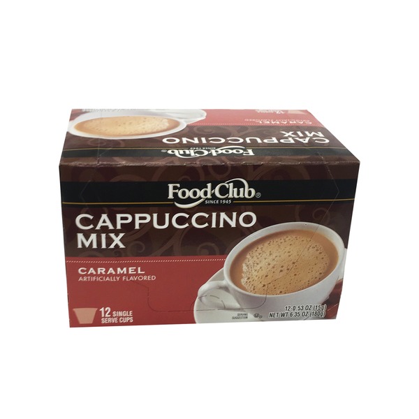Food Club Cappuccino Caramel Single Serve Cups Food Club Cappuccino Caramel Single Serve Cups