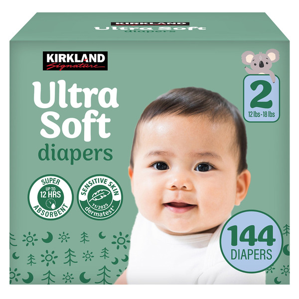 Kirkland Signature Diaper Sizes 1-2, Size Two