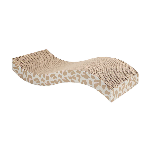 Whisker City Wavy Cat Scratcher - Cream