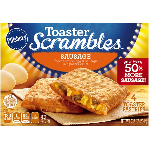 Pillsbury Toaster Scrambles Sausage Toaster Pastries from HEB Instacart