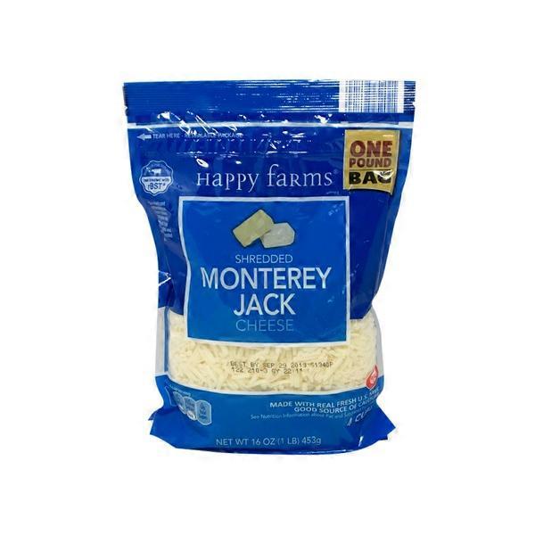 Happy Farms Shredded Monterey Jack Cheese (16 oz) Instacart