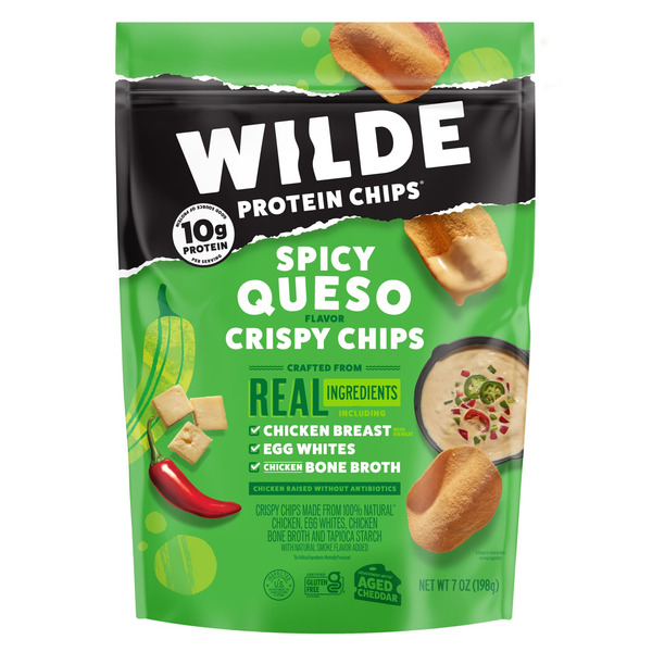 Costco WILDE Protein Chips Spicy Queso protein chip, keto snack