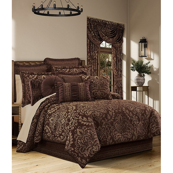 J. Queen New York Monterey Elegant Jacquard Damask Comforter Set