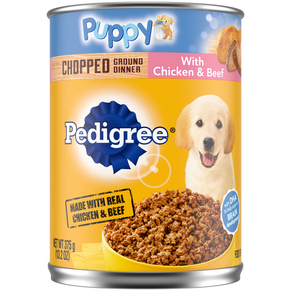 Pedigree - Puppy Chopped Ground Dinner With Chicken and Beef - 13.2 oz