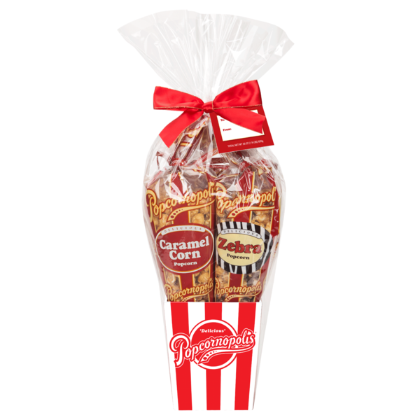 Popcornopolis 4Cone Gourmet Popcorn Gift Basket (36 oz) Instacart