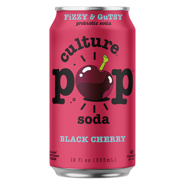Culture Pop Black Cherry Probiotic Soda Same-Day Delivery or