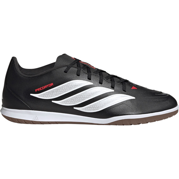 adidas Predator Club Indoor Soccer Shoes, Size M9.5/W10.5, Medium/D - Black/Red