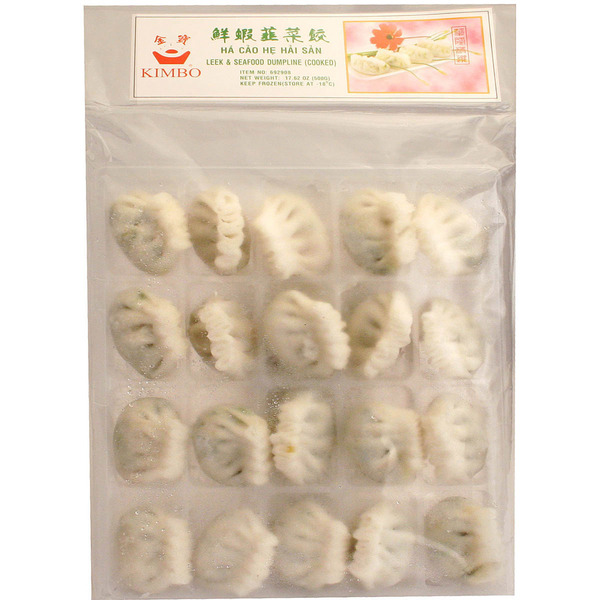 Kimbo Frozen Leek Seafood Dumpling