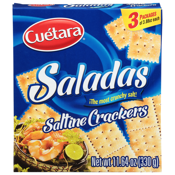 Cuétara Saltine Crackers, Saladas