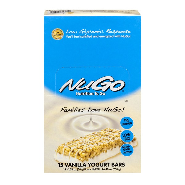 NuGo Nutrition To Go Vanilla Yogurt Bars NuGo Nutrition To Go Vanilla Yogurt Bars