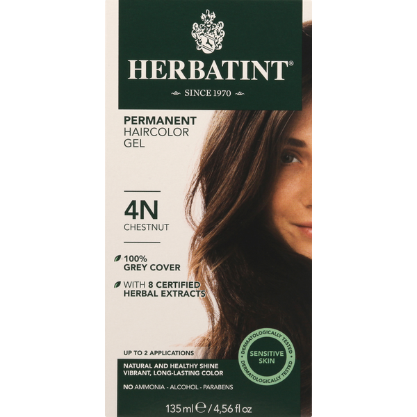 Herbatint Haircolor Gel, Permanent, Chestnut 4N Same-Day Delivery