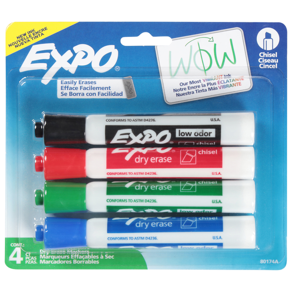 EXPO Dry Erase Markers, Assorted Ink, Low Odor Same-Day Delivery