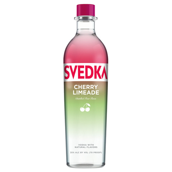 SVEDKA Cherry Limeade Vodka, 750ml, 70 Proof (35% ABV) Same-Day