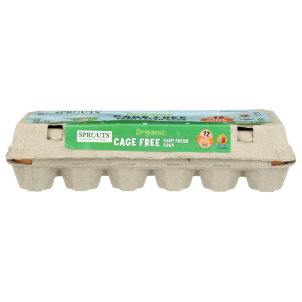 Sprouts Organic Cage Free Large Grade A Brown Eggs