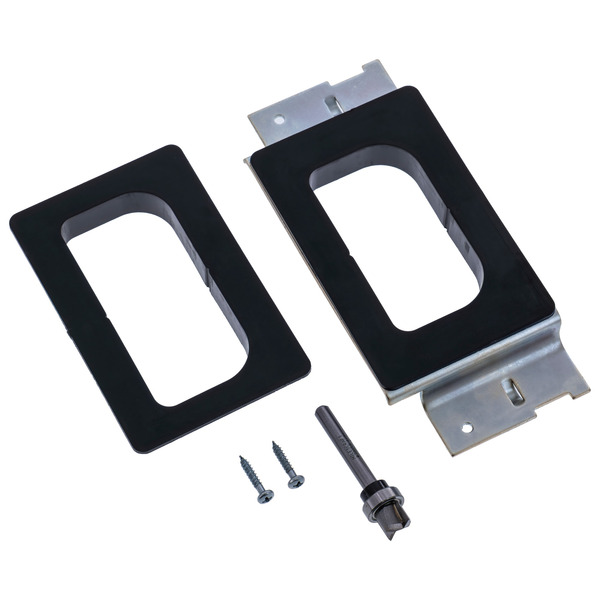 Milescraft 1222 HingeMate150 - Door Hinge Installation Kit - Mortise Template Door Hinge Jig - Door Router Template fits 3 Inch and 3.5 Inch Hinges for 5/8 Inch and 1/4 Inch Radius Mortises - Fits Most Doors