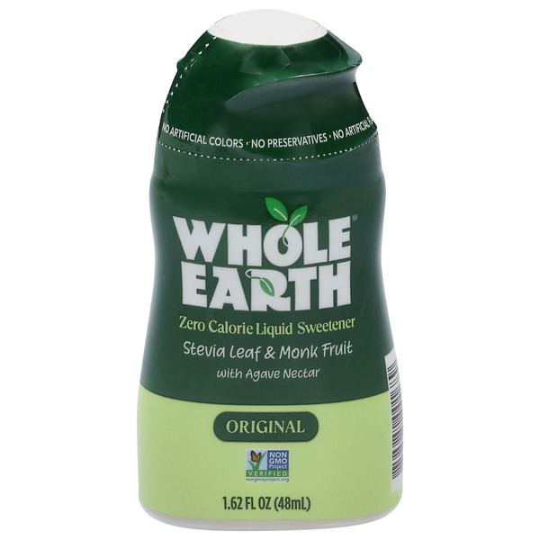 Whole Earth Original Zero Calorie Liquid Stevia Leaf & Monk Fruit