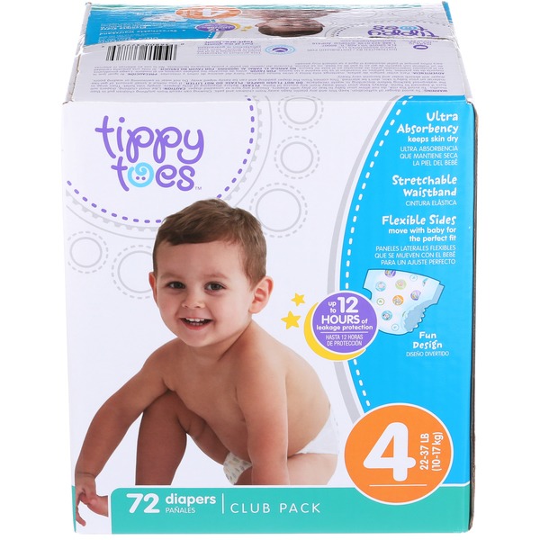 tippy toes diapers size 4
