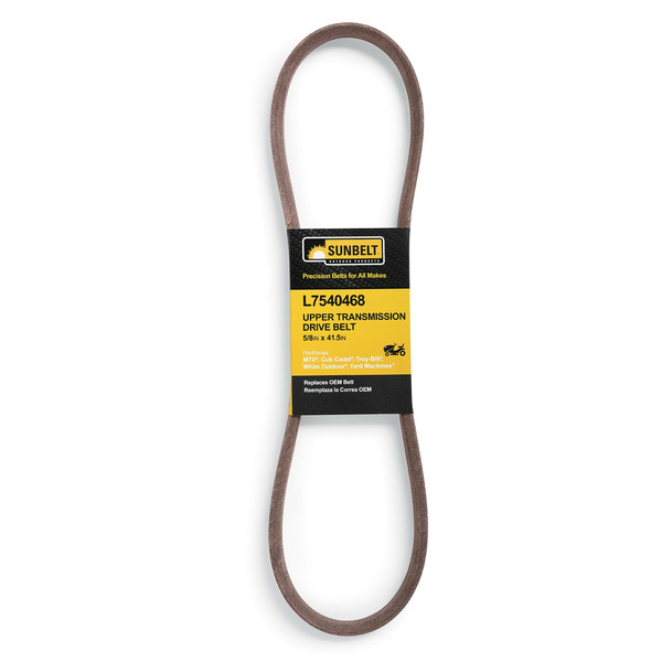 Sunbelt 5/8-in x 41.5-in Upper transmission drive belt Belt, for Riding Lawn Mowers Replaces OEM Part Number 7540468, 9540468, 754-0468, 954-0469