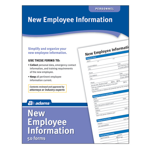 Adams New Employee Information Forms