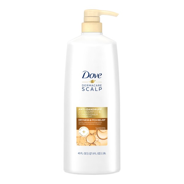Dove Shampoo & Conditioner With Pump Dryness & Itch Relief (40 oz