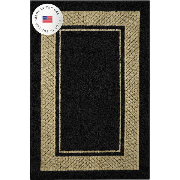 Sonoma Goods For Life Maples Estate Border Rug - Black