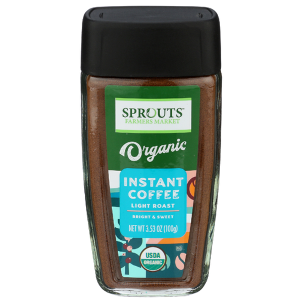 Sprouts Organic Light Roast Instant Coffee Jar
