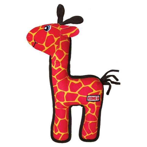 Kong Ripstop Giraffe Dog Toy - Red