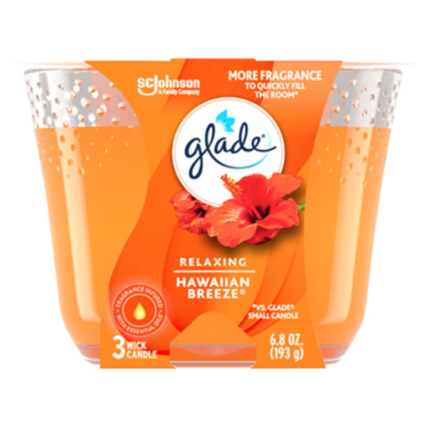 glade キャンドル ハワイアンブリーズ 3個セット Amazon.com: Glade Jar Candle, Hawaiian Breeze Fragrance, 3.4