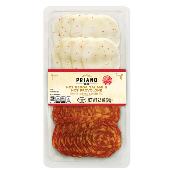 Priano Hot Genoa Salami and Hot Provolone Cheese Tray