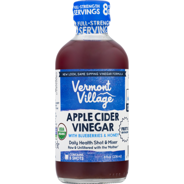 Vermont Village Apple Cider Vinegar With Blueberries & Honey (8 fl oz) Instacart