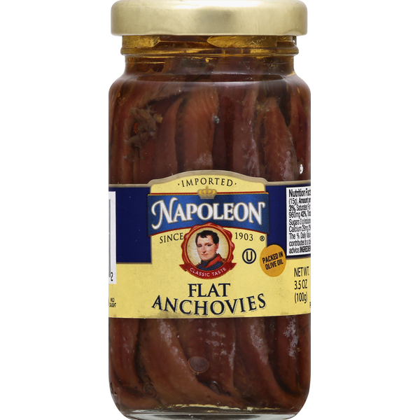 Napoleon Co. Flat Anchovies In Glass (3.5 oz) Instacart
