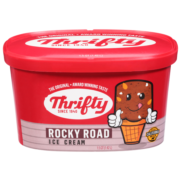Thrifty Ice Cream Ice Cream, Rocky Road