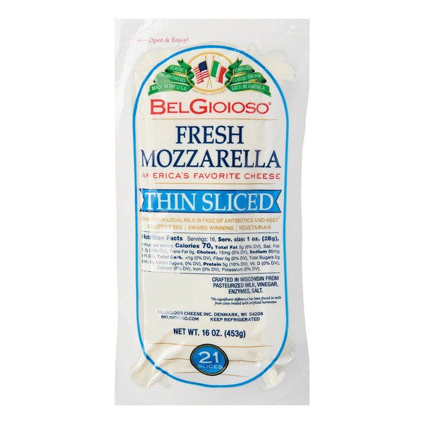 BelGioioso Thin Sliced Mozzarella