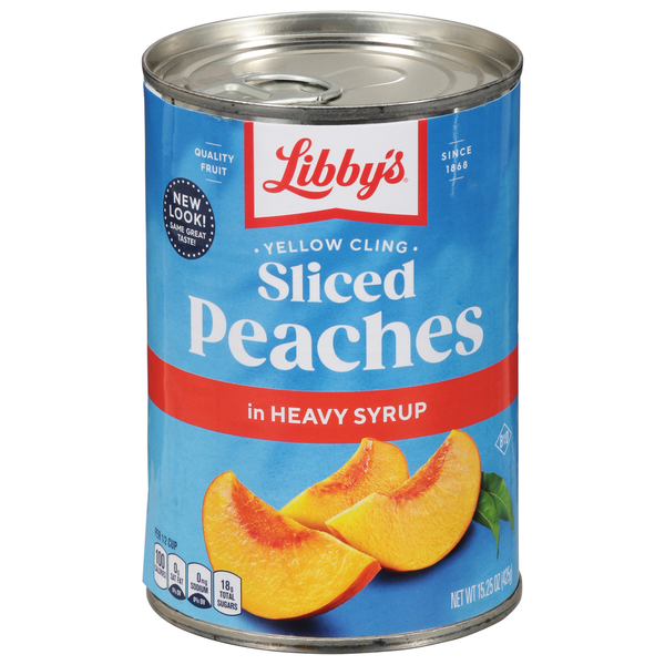Libby's Peaches, in Heavy Syrup, Sliced, Yellow Cling Same