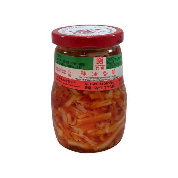 Six Fortune Bamboo Shoots in Chili Oil (370 g) Instacart