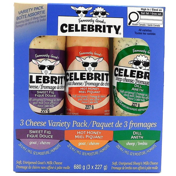 Celebrity Cheese Variety Pack 3 x 227 g