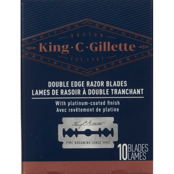 King C. Gillette Men's Double Edge Safety Razor Blades Same-Day ...