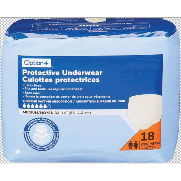 OPTION+ Medium Protective Underwear Same-Day Delivery | Rexall